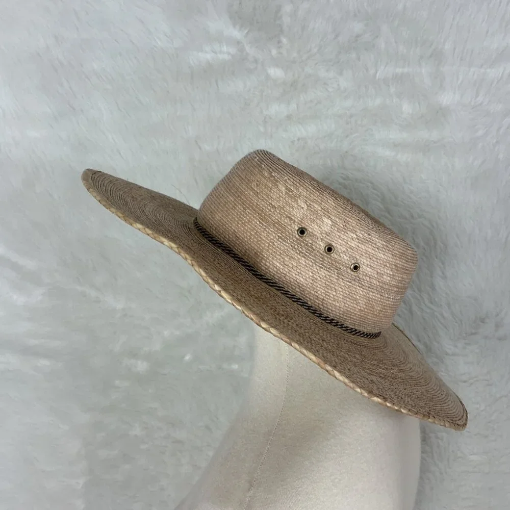 L*Space Wayne Wide Brim Straw Sun Hat NWOT